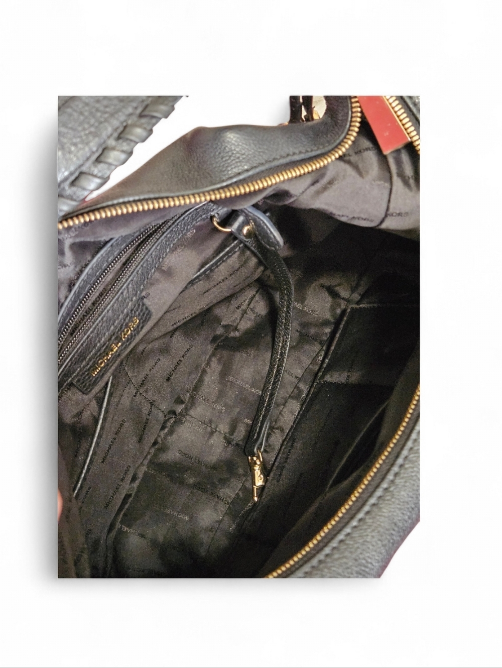 Michael Kors Lauryn Large Hobo Shoulder Bag - Black Leather ~ EUC - Picture 6 of 8